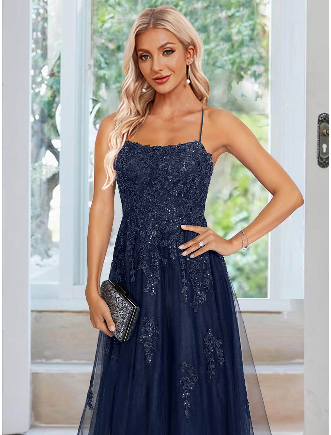 A-Line Sheath / Column Evening Gown Floral Dress Formal Wedding Guest