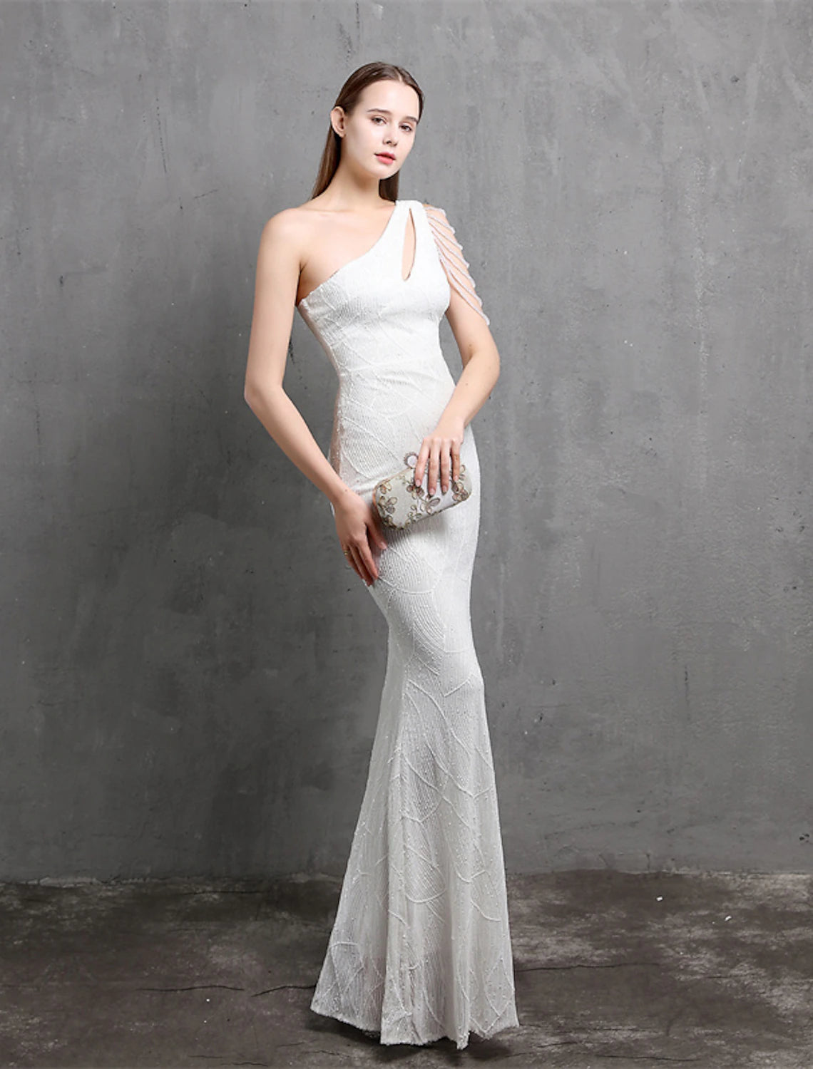 Mermaid / Trumpet Evening Gown Sparkle & Shine Dress Formal Wedding Guest