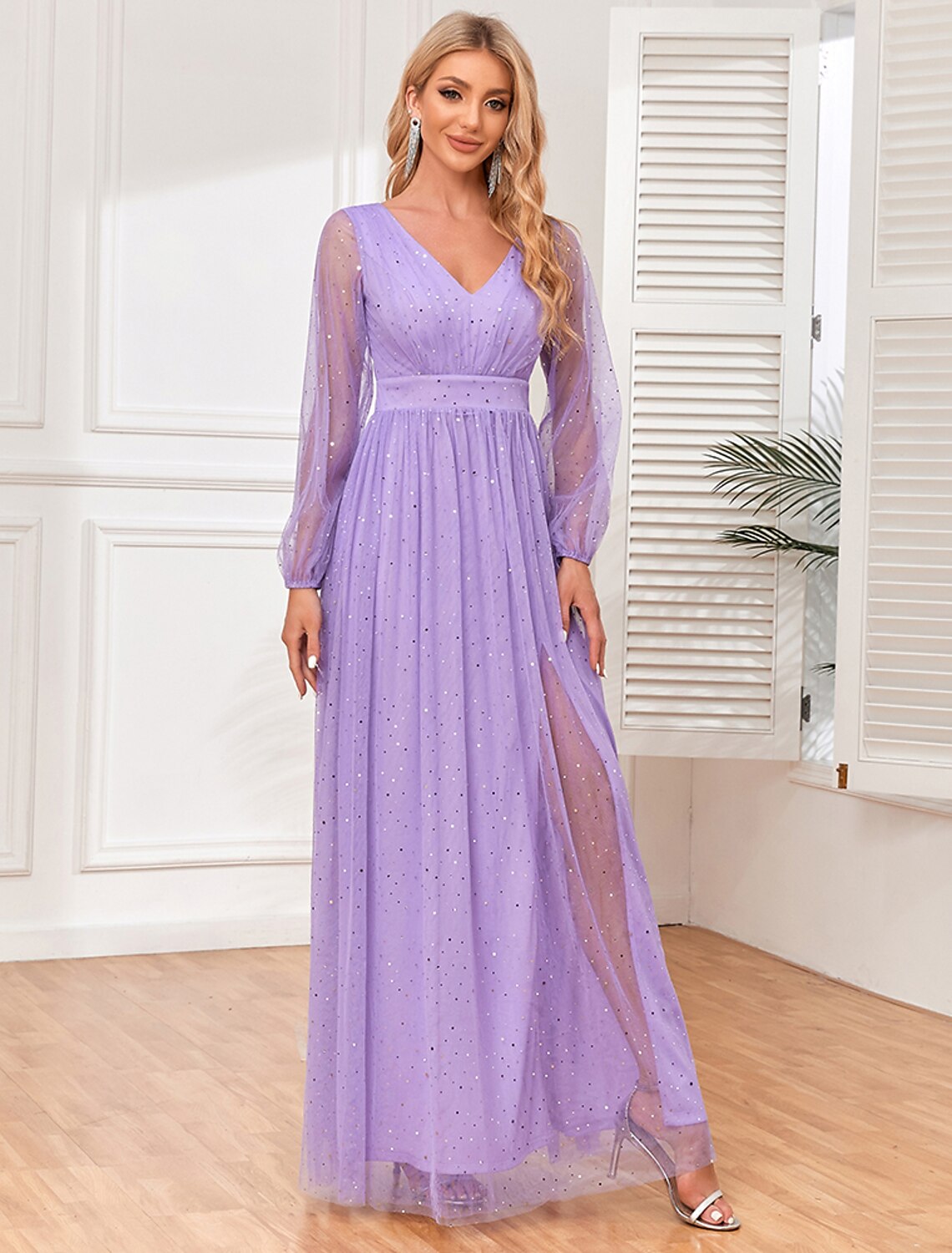 A-Line Evening Gown Empire Dress Wedding Evening Party Floor