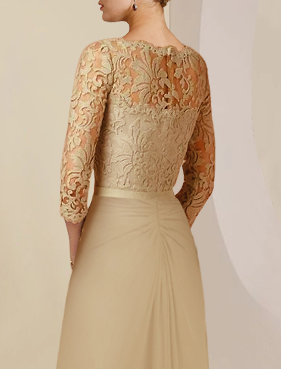 Sheath / Column Mother of the Bride Dress Formal Wedding Guest Party