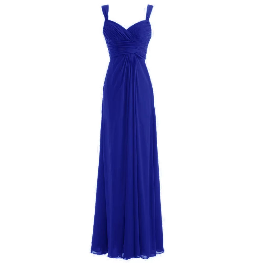 Buyishang A Line Chiffon Sweetheart Pleat Elegant Off Shoulder Evening Bridesmaid Dresses Wedding Party Formal Prom Lace Up Back