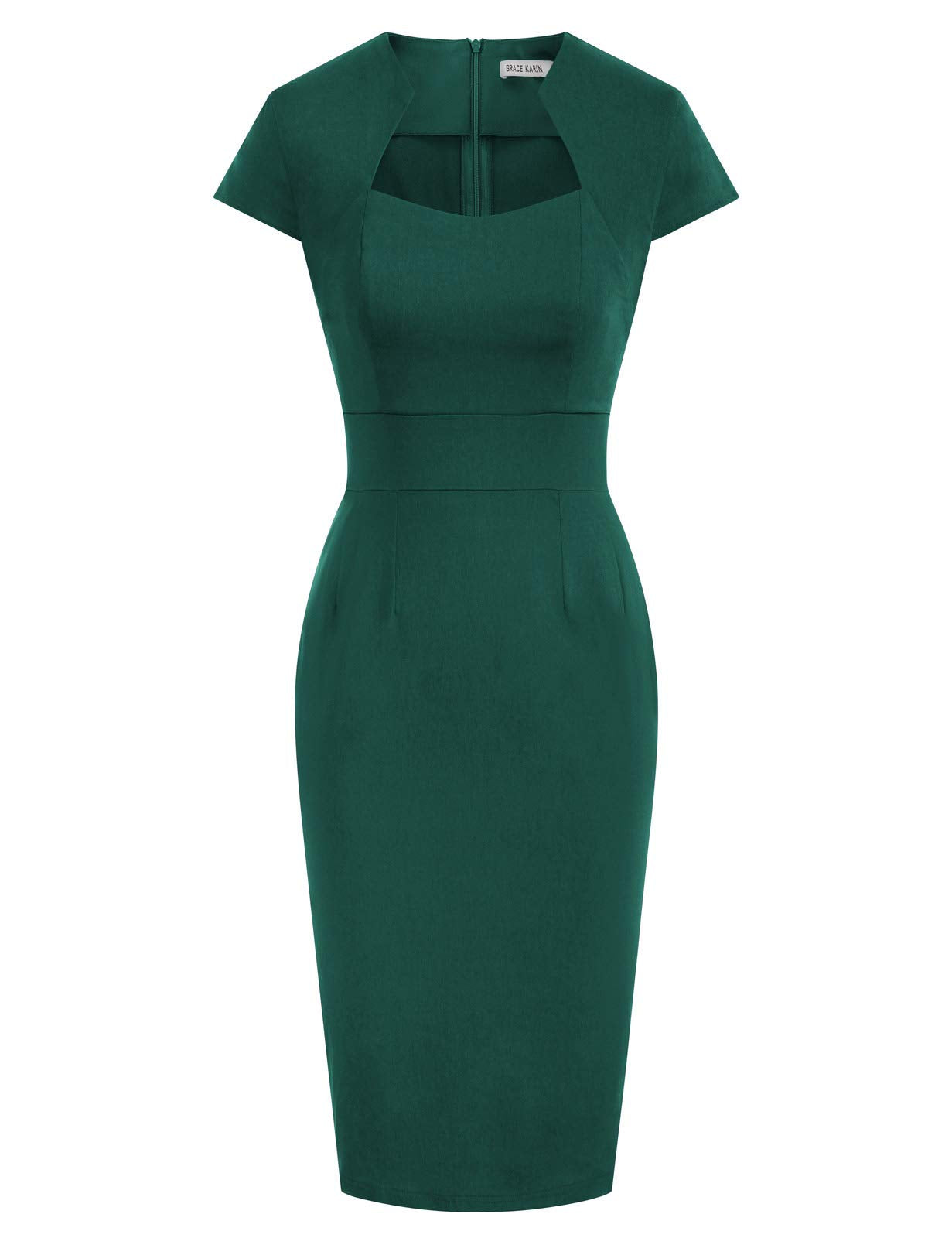 Buyishang Womens 50s 60s Vintage Pencil Dress Bodycon Cap Sleeve Dress prom dresses stores ﻿