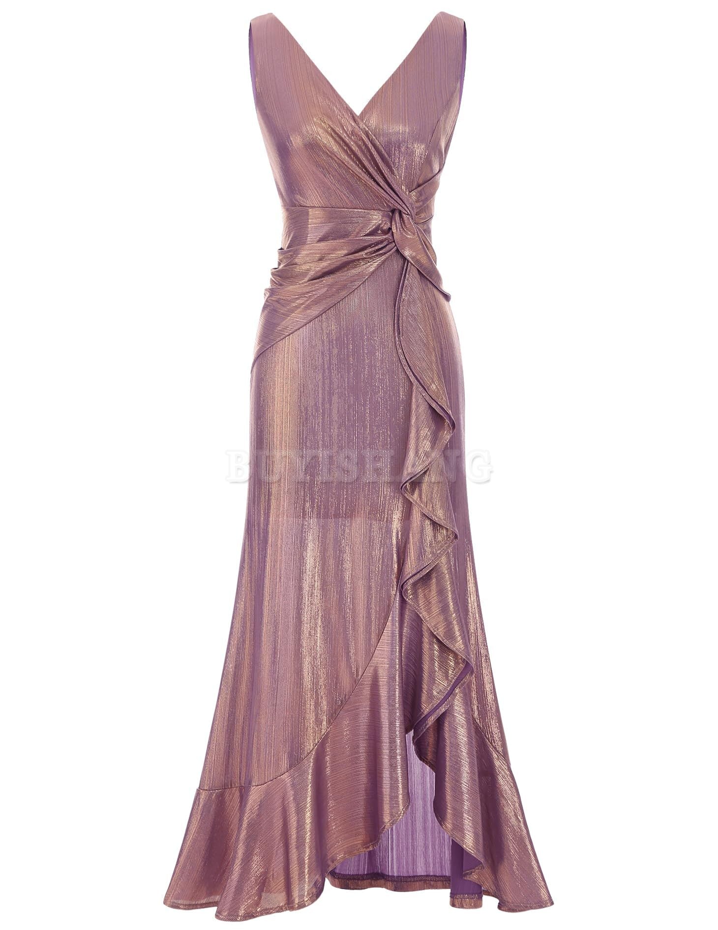 Buyishang Formal Dress Wedding Guest Sparkly Christmas Evening Prom Elegant Split Midi Cocktail Glitter Dress prom dress shop