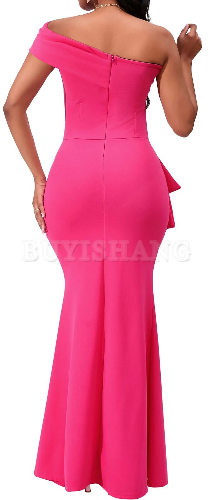 Buyishang Formal Dresses for Women Sexy Bodycon Cocktail Floor Length Long Dress with Zipper for Evening Party prom dress shop