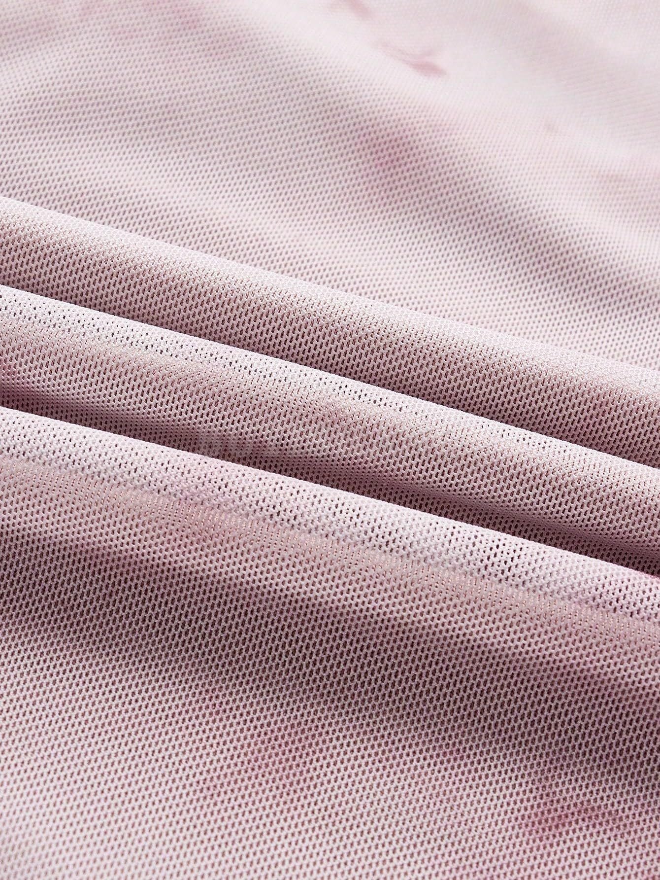 Buyishang Women's Floral Print Mesh Ruched Bodycon Cami Dress Spaghetti Strap Summer Long Dresses prom dress shop