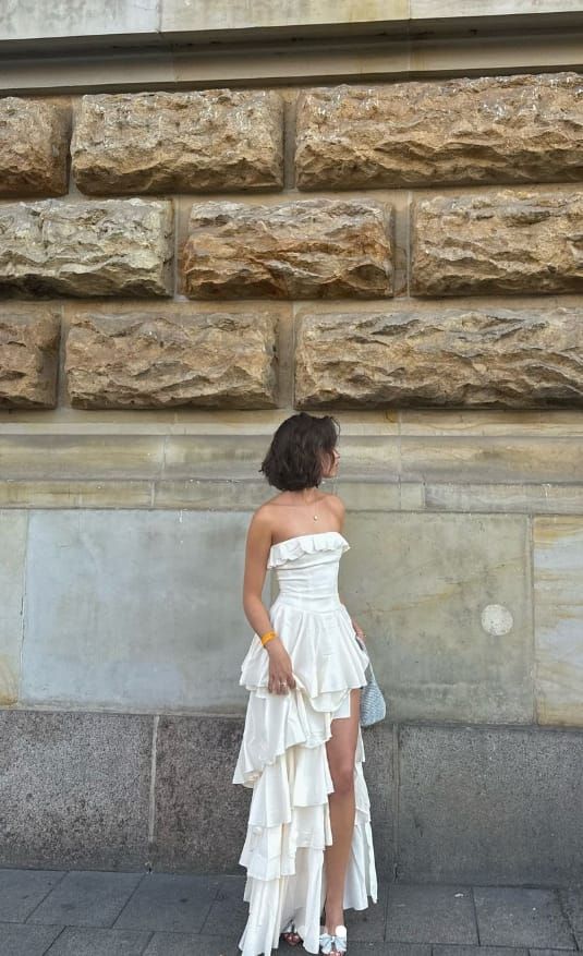 Buyishang Elegant Simple Gorgeous A-Line Strapless Chiffon Long Prom Dresses Formal Evening Dress