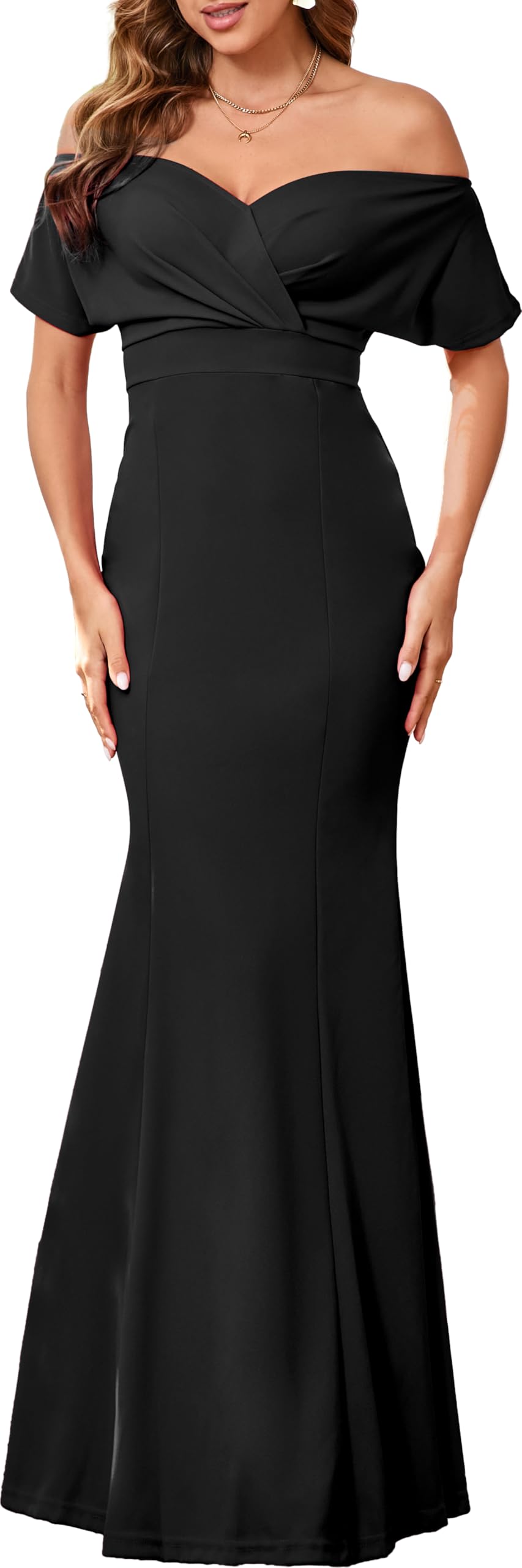 Buyishang Formal Dresses for Women Sexy Bodycon Cocktail Floor Length Long Dress with Zipper for Evening Party prom dresses stores