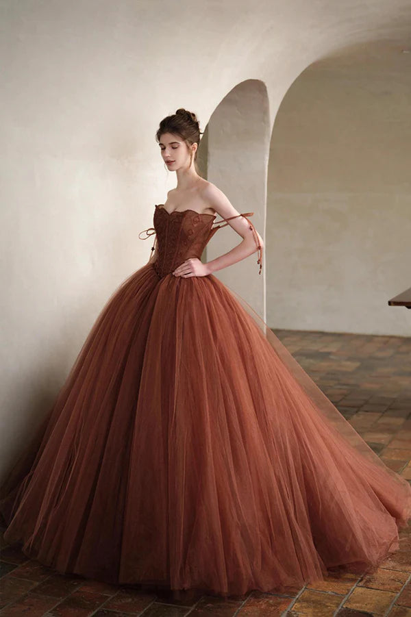 Amazing Tulle Long Ball Gown