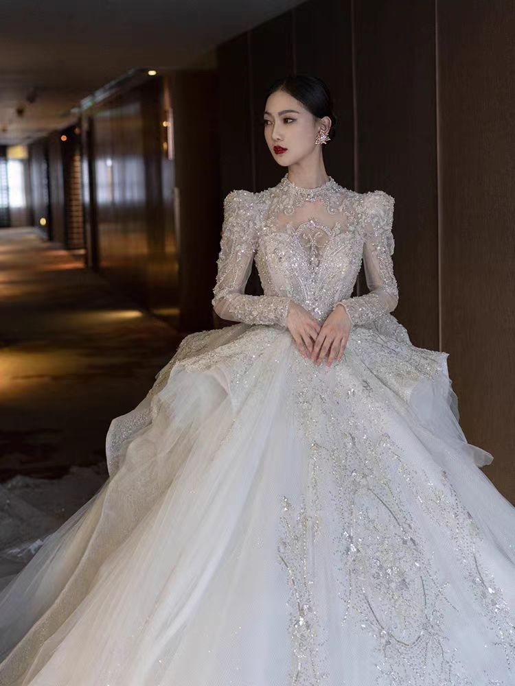 Lace Off the Shoulder Tulle Mermaid Wedding Dress