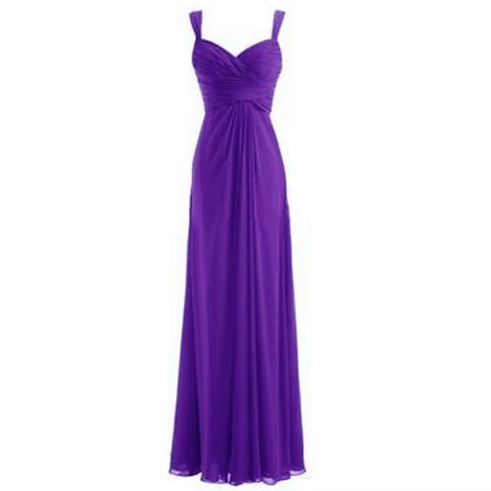 Buyishang A Line Chiffon Sweetheart Pleat Elegant Off Shoulder Evening Bridesmaid Dresses Wedding Party Formal Prom Lace Up Back