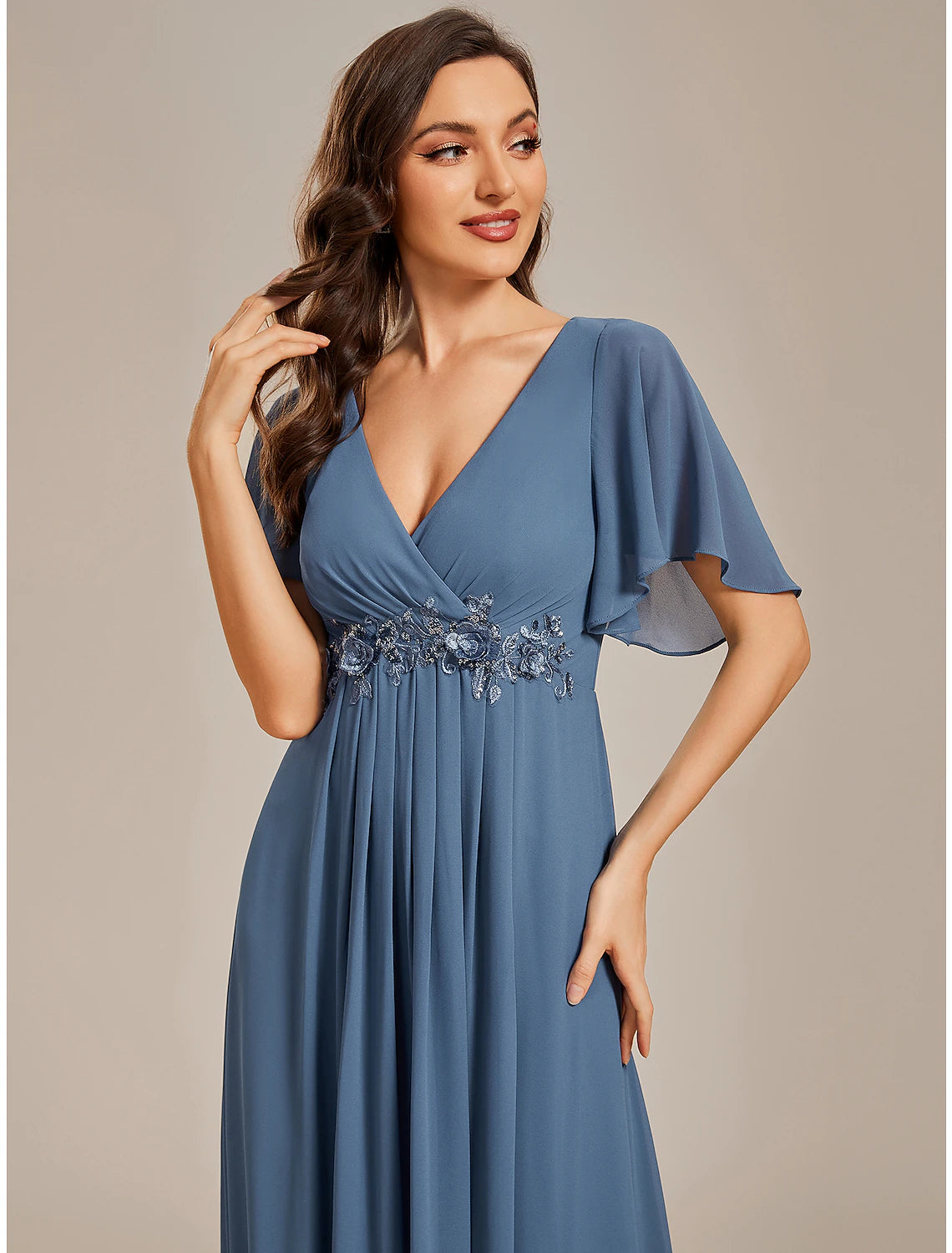 A-Line Wedding Guest Dresses Elegant Dress Formal Wedding Sweep