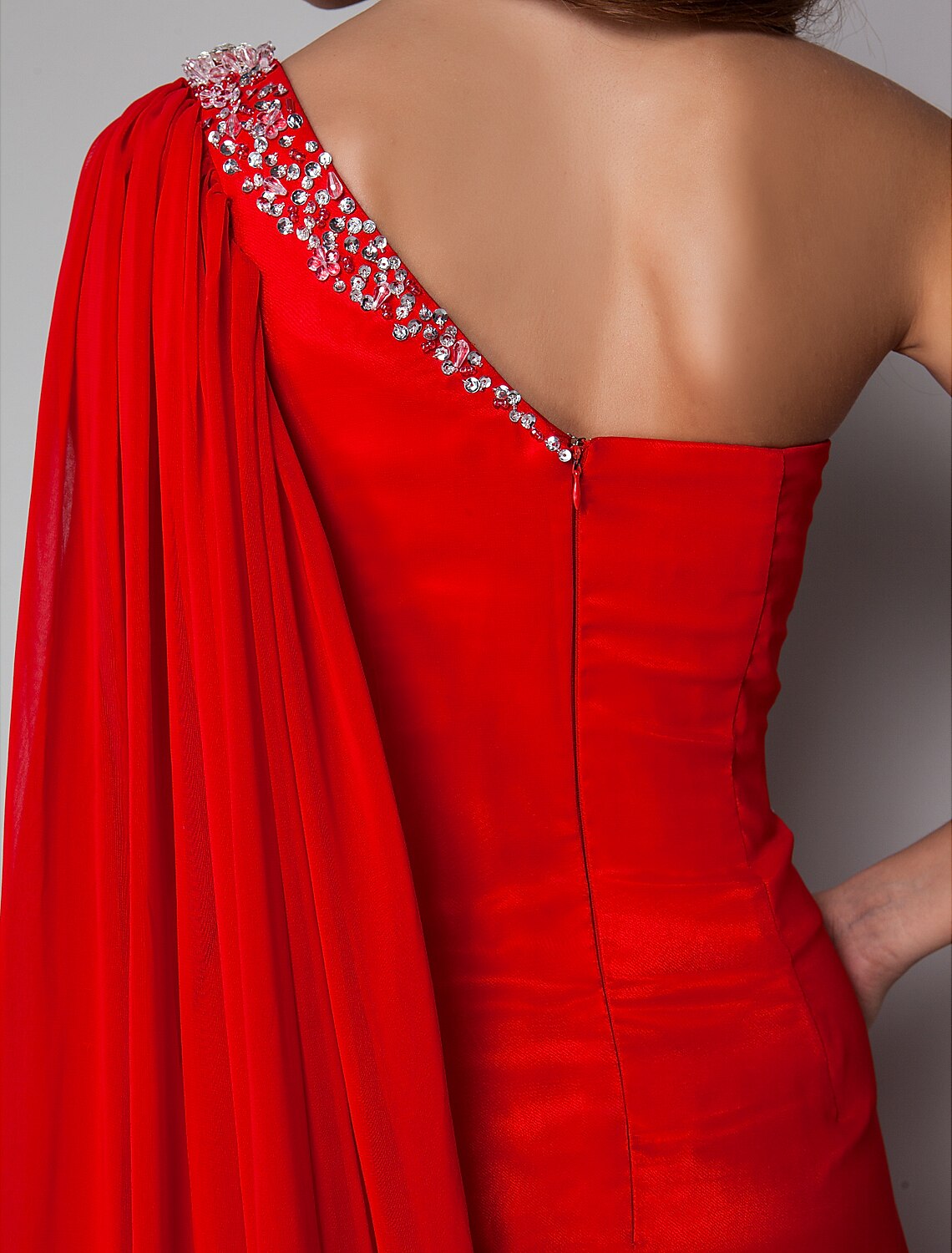 Sheath / Column Open Back Dress Holiday Cocktail Party Sweep  Evening