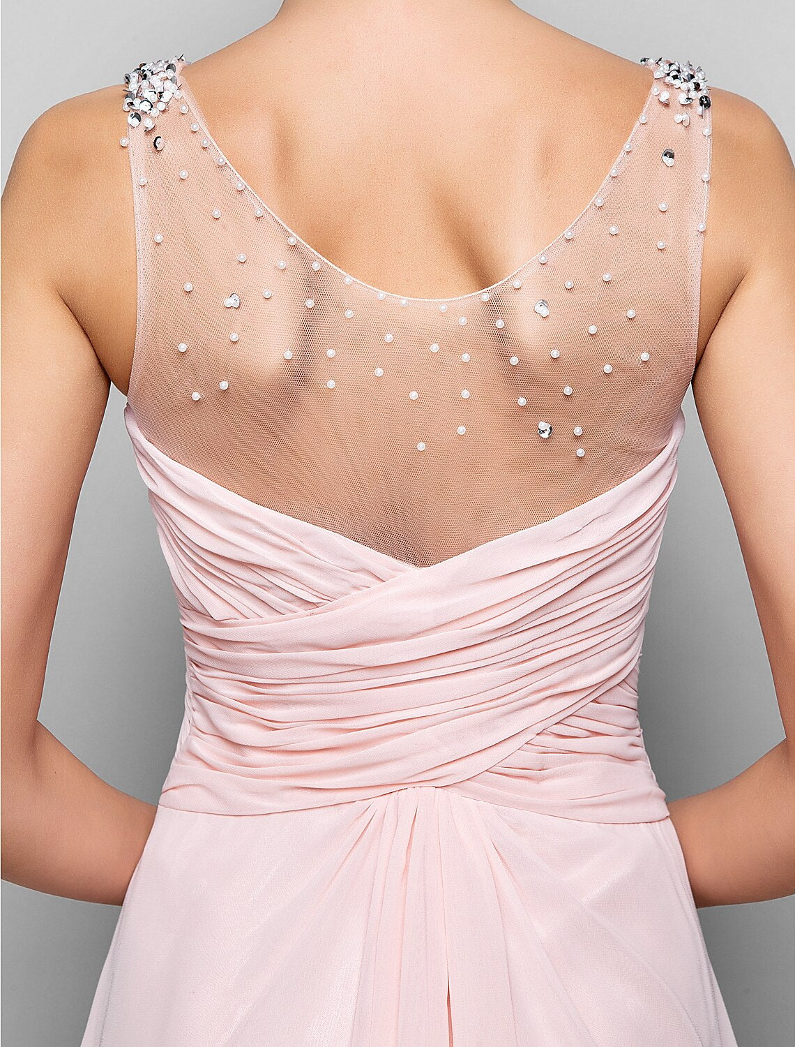 Open Back / See Through Prom / Formal Evening Dress