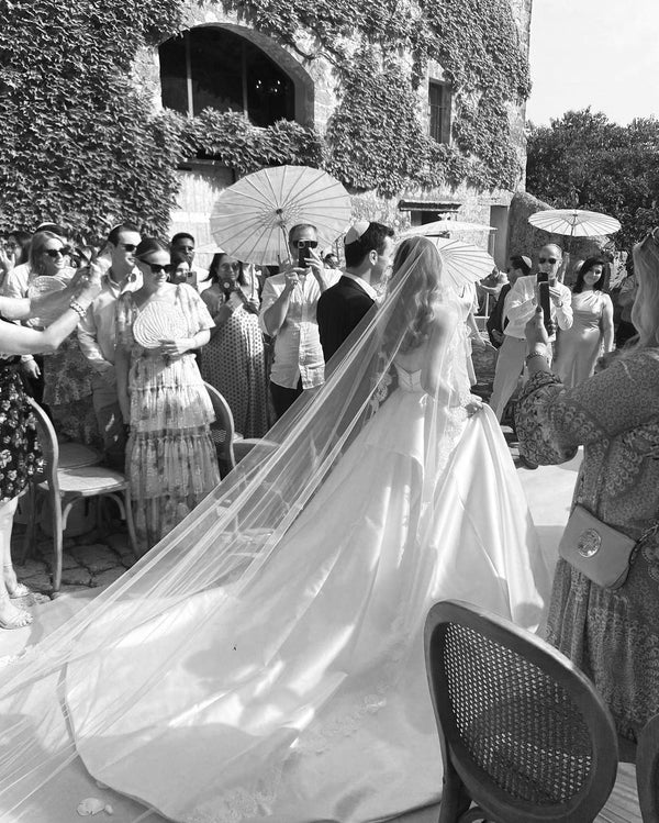 Buyishang A-Line Sweetheart Satin Long Wedding Dresses