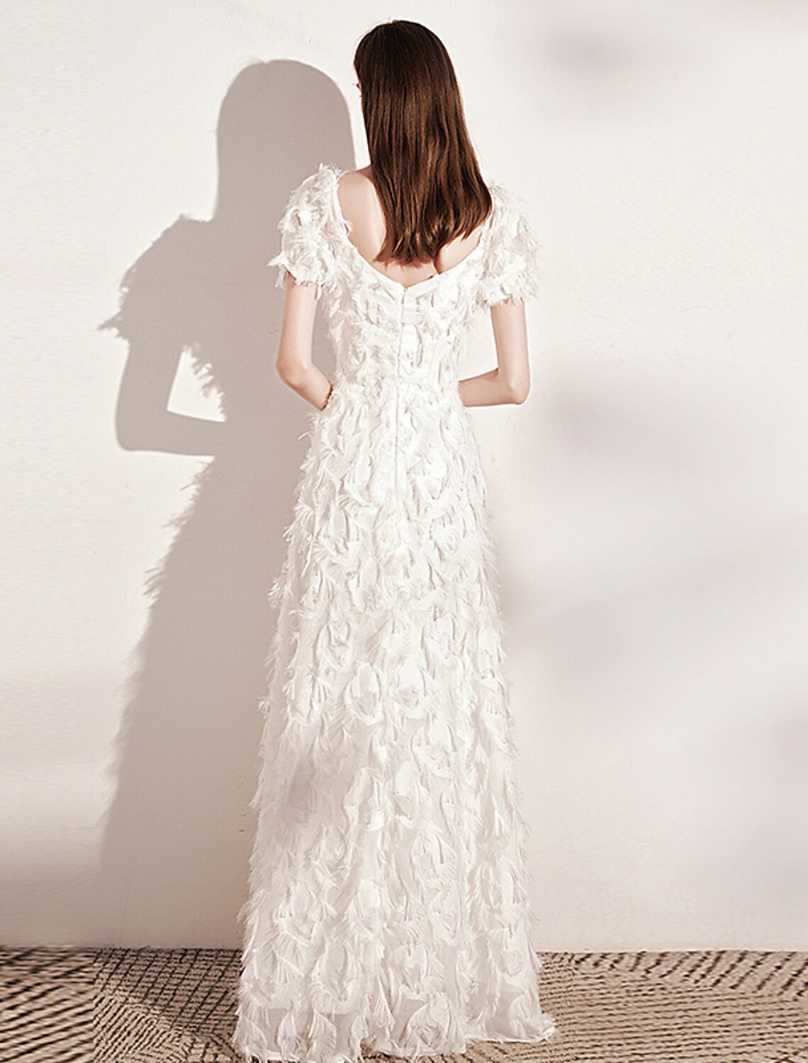 A-Line Evening Gown Minimalist Dress Wedding Guest Formal Evening