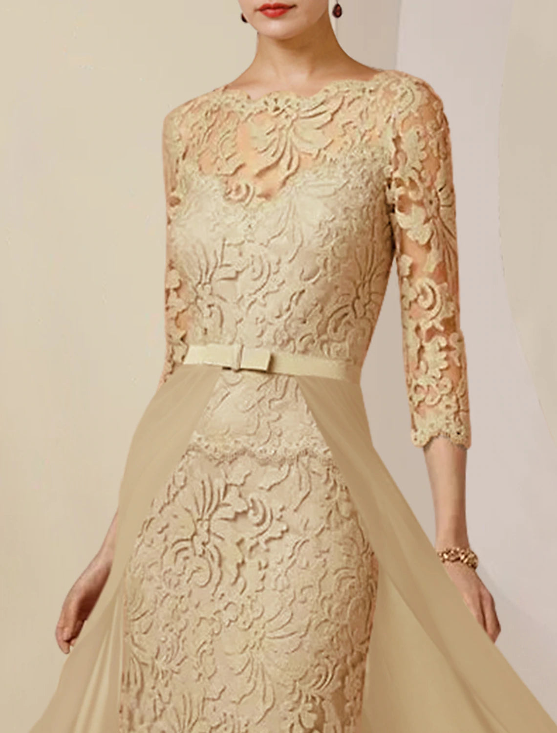 Sheath / Column Mother of the Bride Dress Formal Wedding Guest Party