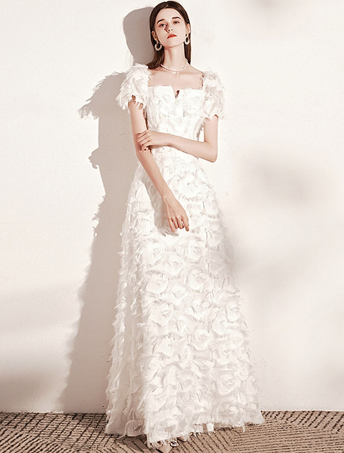 A-Line Evening Gown Minimalist Dress Wedding Guest Formal Evening