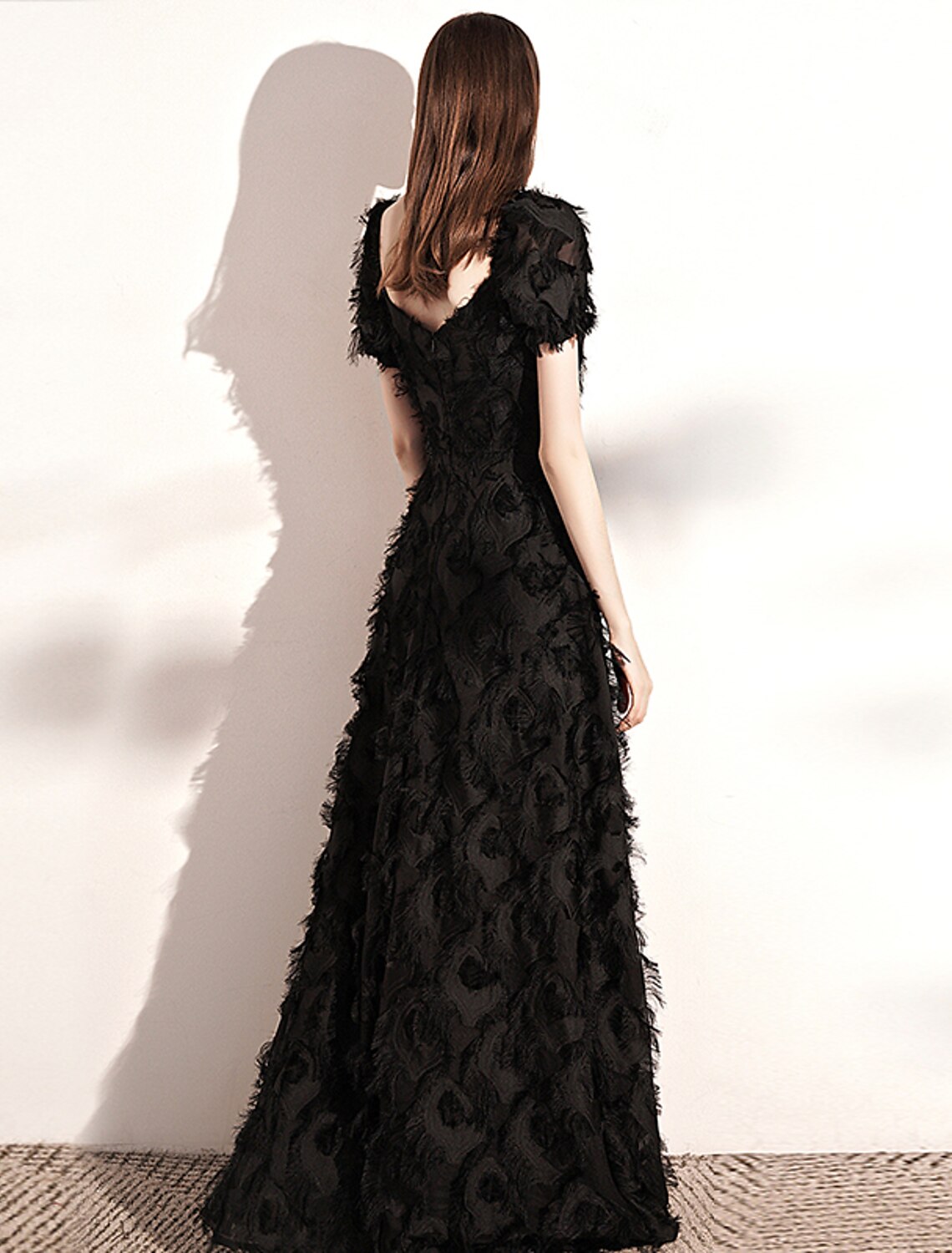 A-Line Evening Gown Minimalist Dress Wedding Guest Formal Evening