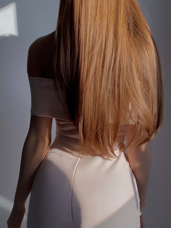 Column Stretch Crepe Sash/Ribbon/Belt Off-the-Shoulder Sleeveless Short/Mini Dresses/Homecoming dresses