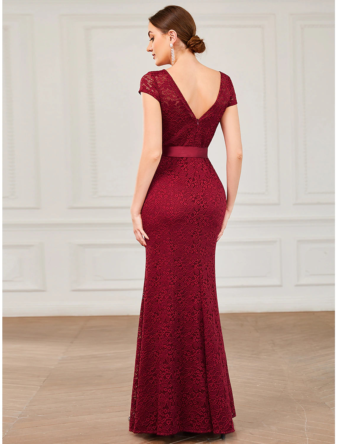 Mermaid / Trumpet Evening Gown Vintage Dress Formal Wedding Guest