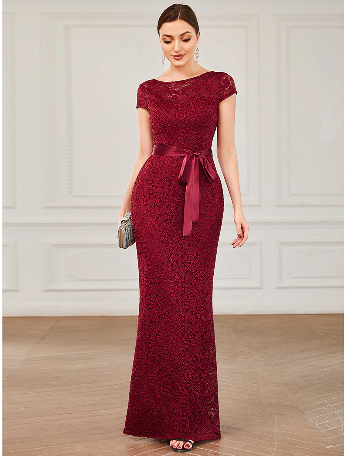 Mermaid / Trumpet Evening Gown Vintage Dress Formal Wedding Guest