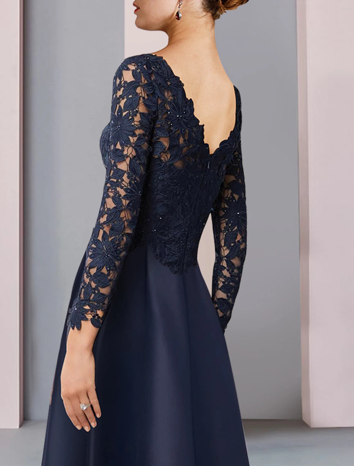 A-Line Mother of the Bride Dress Formal Wedding Guest Elegant High