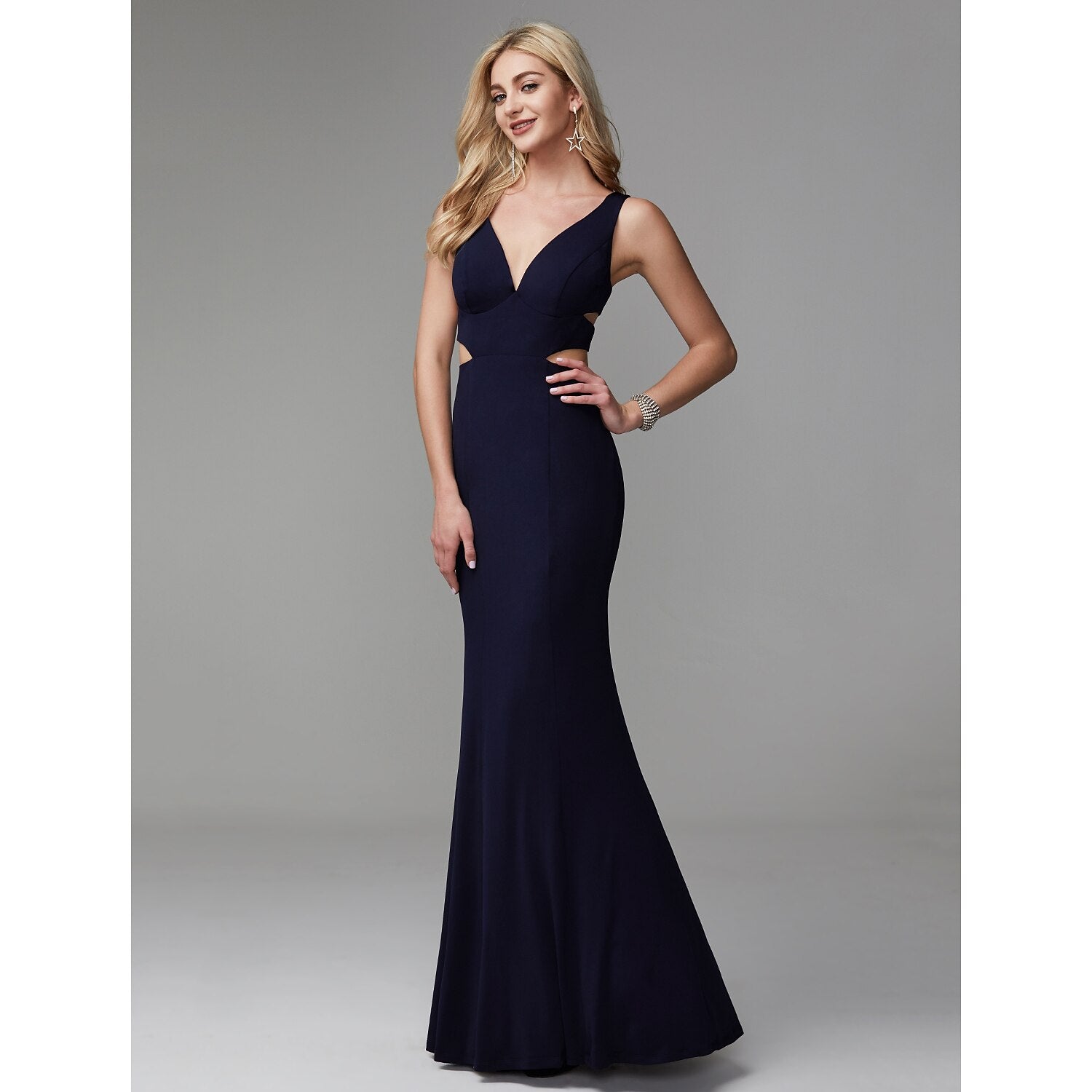 Mermaid / Trumpet Cut Out Beautiful Back Elegant Prom Formal Evening Dress