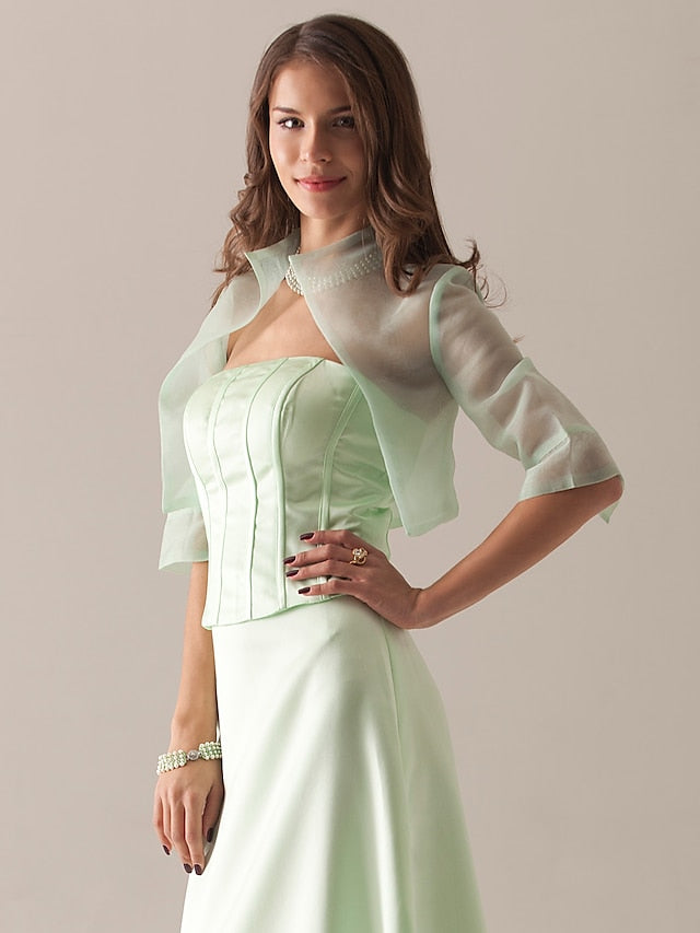 Coats / Jackets Organza Party Evening Wedding Guest Wraps With