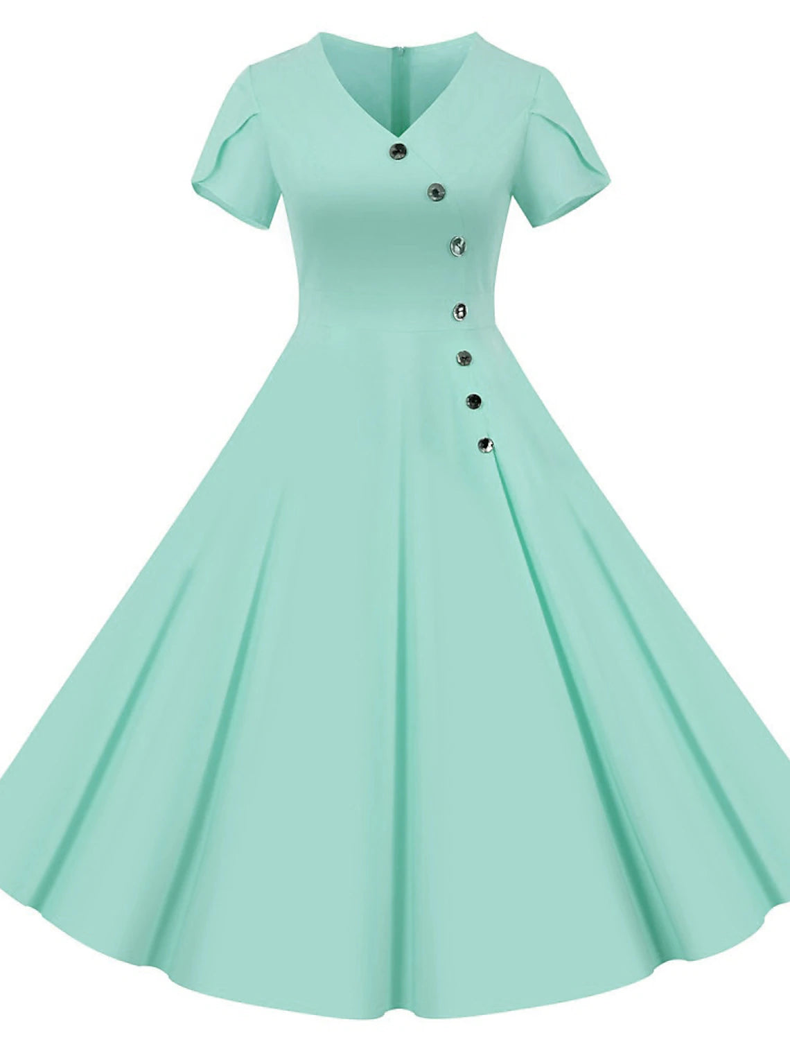 Costume A-Line Dress Tea Dress Rockabilly Audrey Hepburn Women's Adults' Cosplay Costume Halloween Party / Evening Homecoming Dress