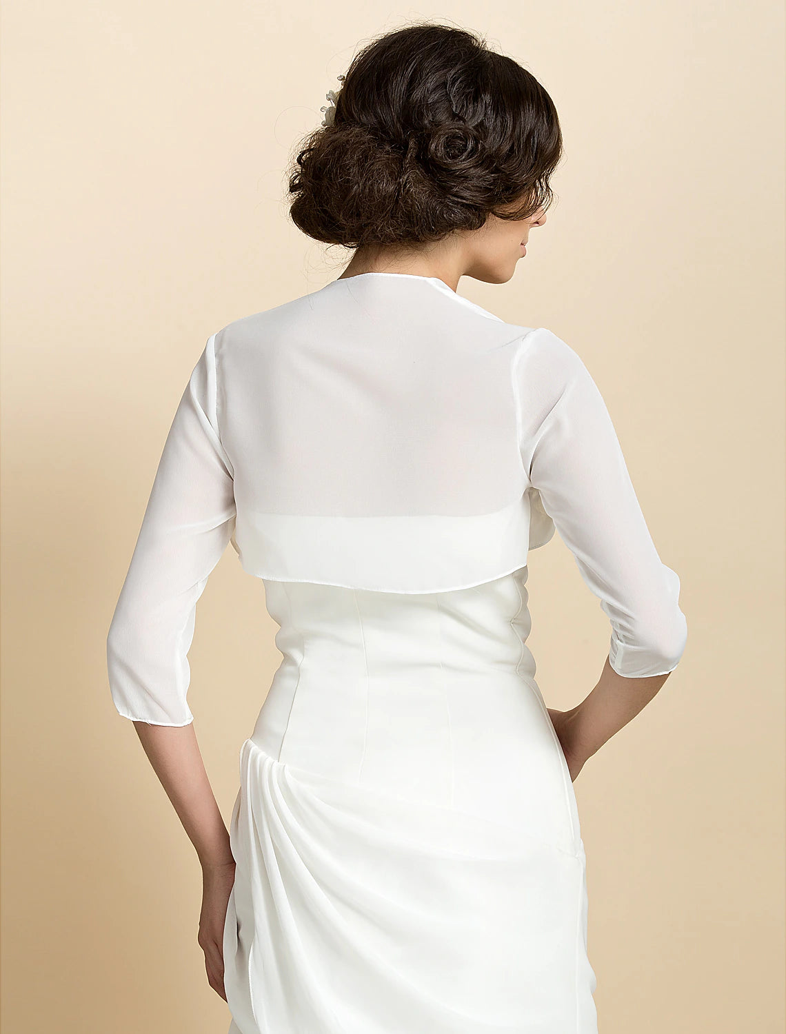 Coats / Jackets Chiffon Wedding / Party Evening Wedding Wraps / Bolero With Draping / Solid