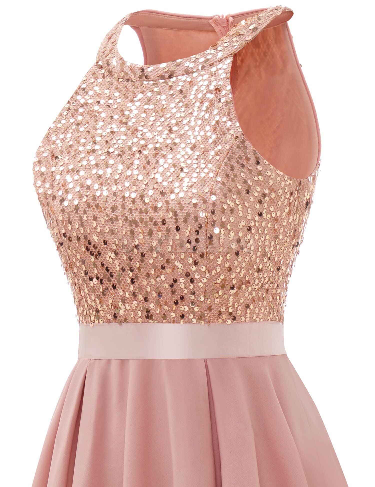 Buyishang Women's Halter Floral Lace Cocktail Party Dress Hi-Lo Bridesmaid Dress prom dresses stores