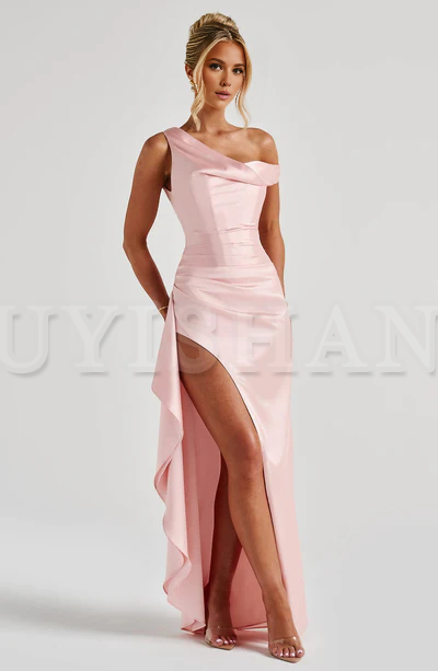 Buyishang Blush high waisted slim fit sleeveless sexy dress for ladies elegant evening dress backless tight summer dress vest