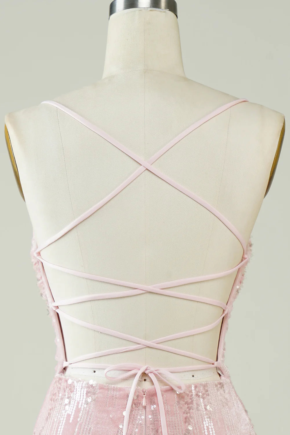 Velvet Sequins Pink Tight Homecoming Dress with Hollow-out