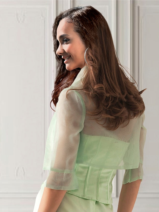 Coats / Jackets Organza Party Evening Wedding Guest Wraps With