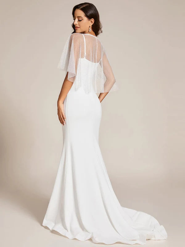 Custom Size Sweetheart Neckline Bodycon Floor Length Wedding Dress