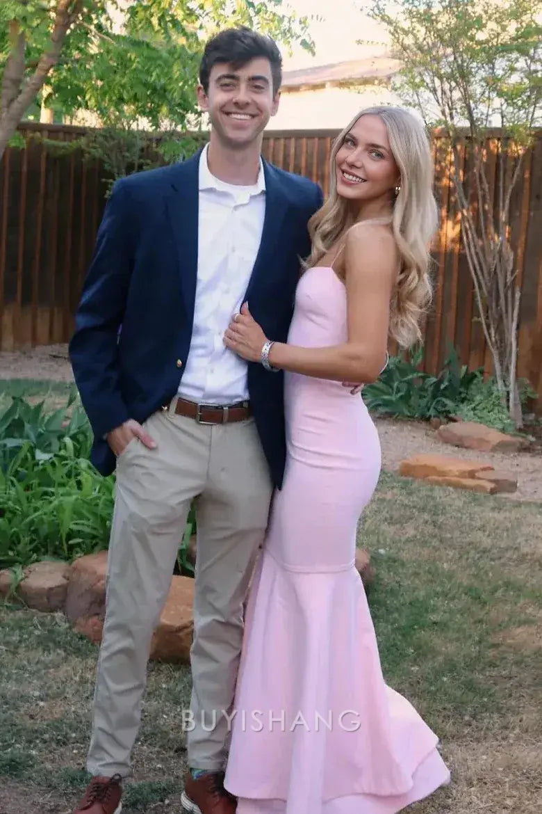 Elegant Mermaid Spaghetti Strap Mermaid - Style Maxi Dress prom dress