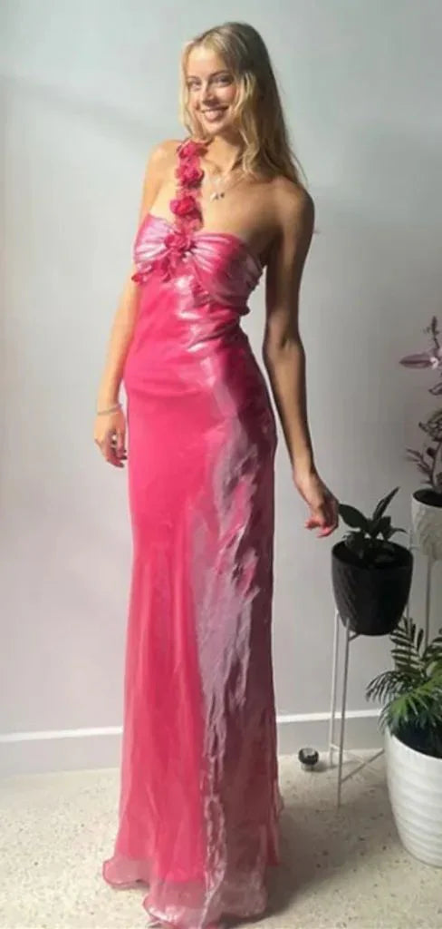 Buyishang Elegant Simple Sleeveless Mermaid Satin Evening Prom Dresses Evening Dress