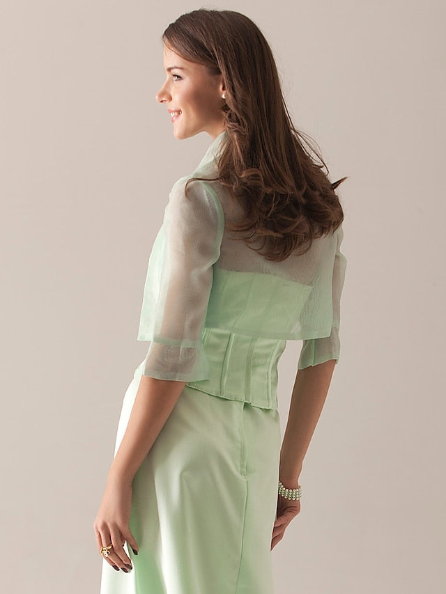 Coats / Jackets Organza Party Evening Wedding Guest Wraps With