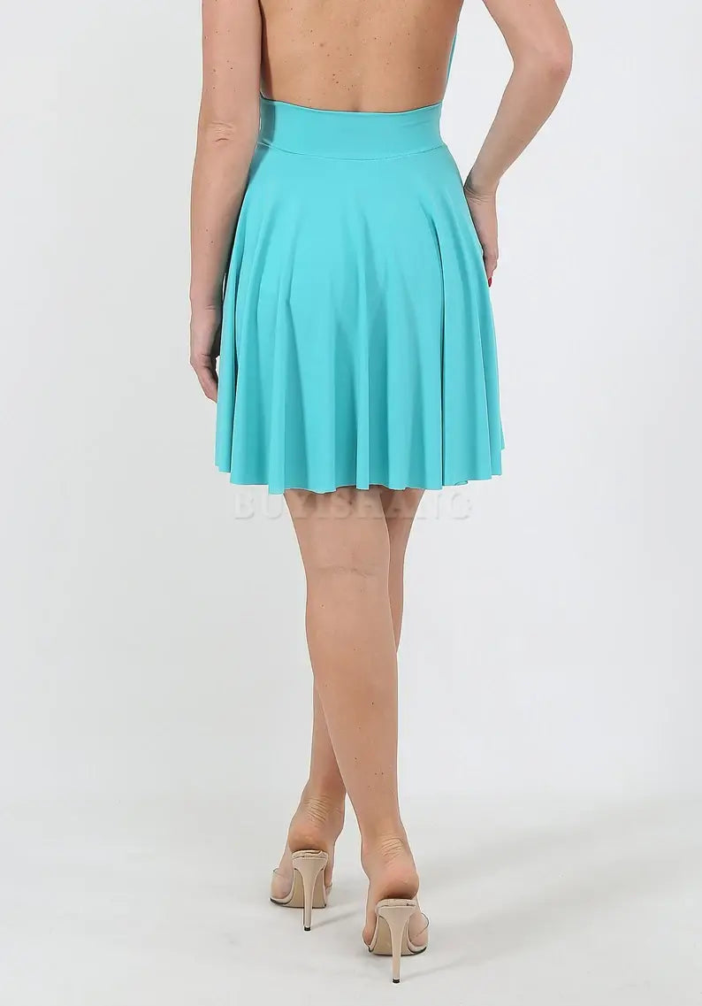 Buyishang Marlin Style Dress Deep Plunge Turquoise Dress Prom Cocktail DressHalloween Costume