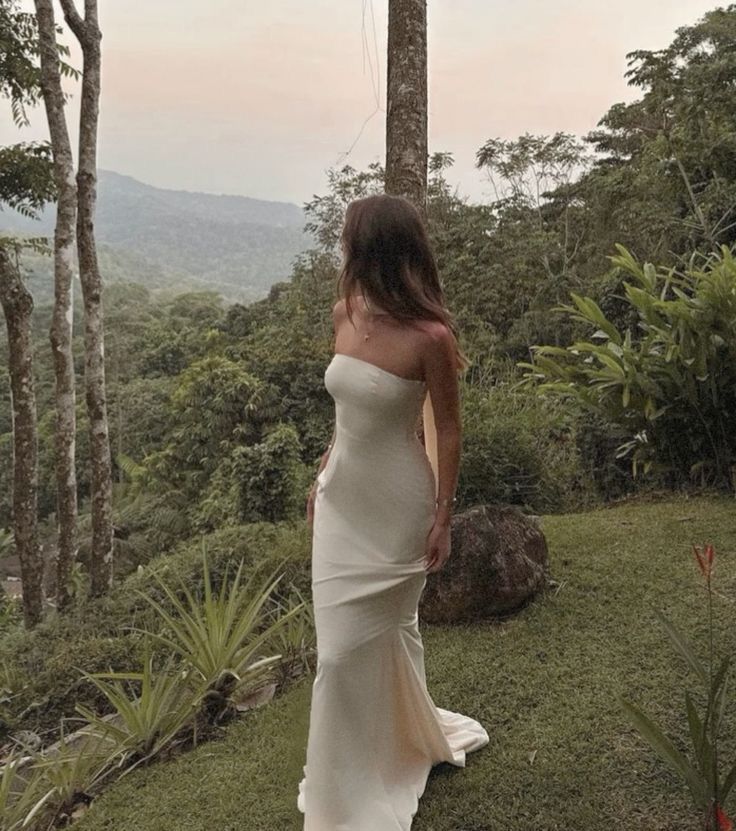 Buyishang Modest Mermaid Strapless Ivory Prom Dresses Formal Graduation Party Dress Evening Dress