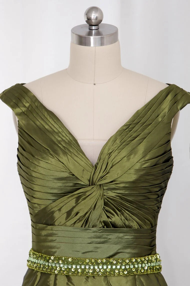 Party Dresses Taffeta Sweep Train Detachable