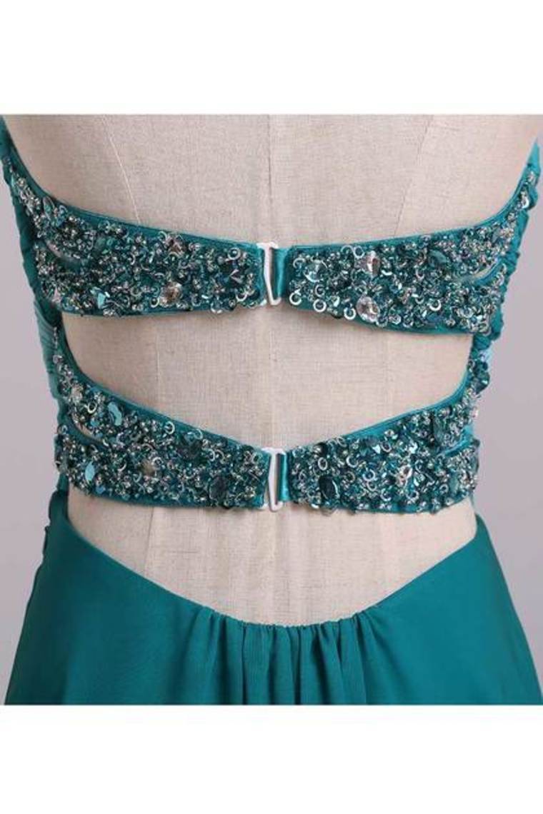 Party Dresses A Line Sweetheart Floor Length Cross Back Colorful