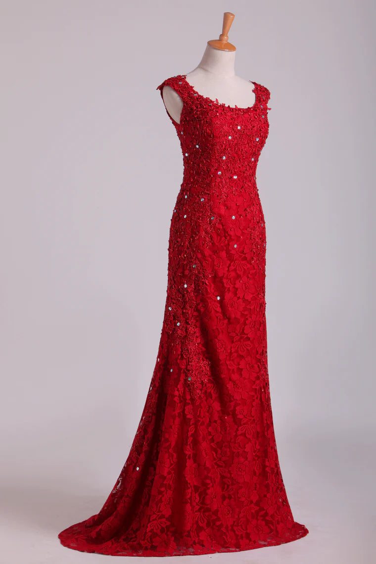 Off The Shoulder Party Dresses Lace With Applique And Beads