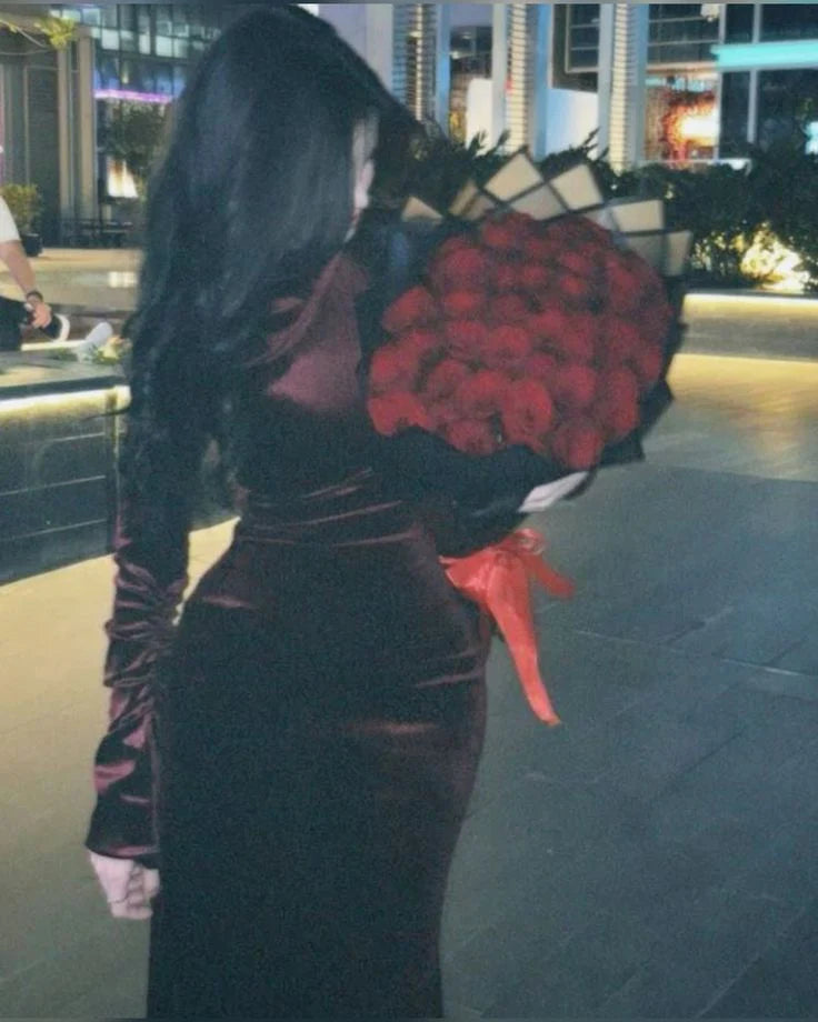 Buyishang Sexy Mermaid Scoop Long Sleeves Burgundy Prom Dresses Party Dress