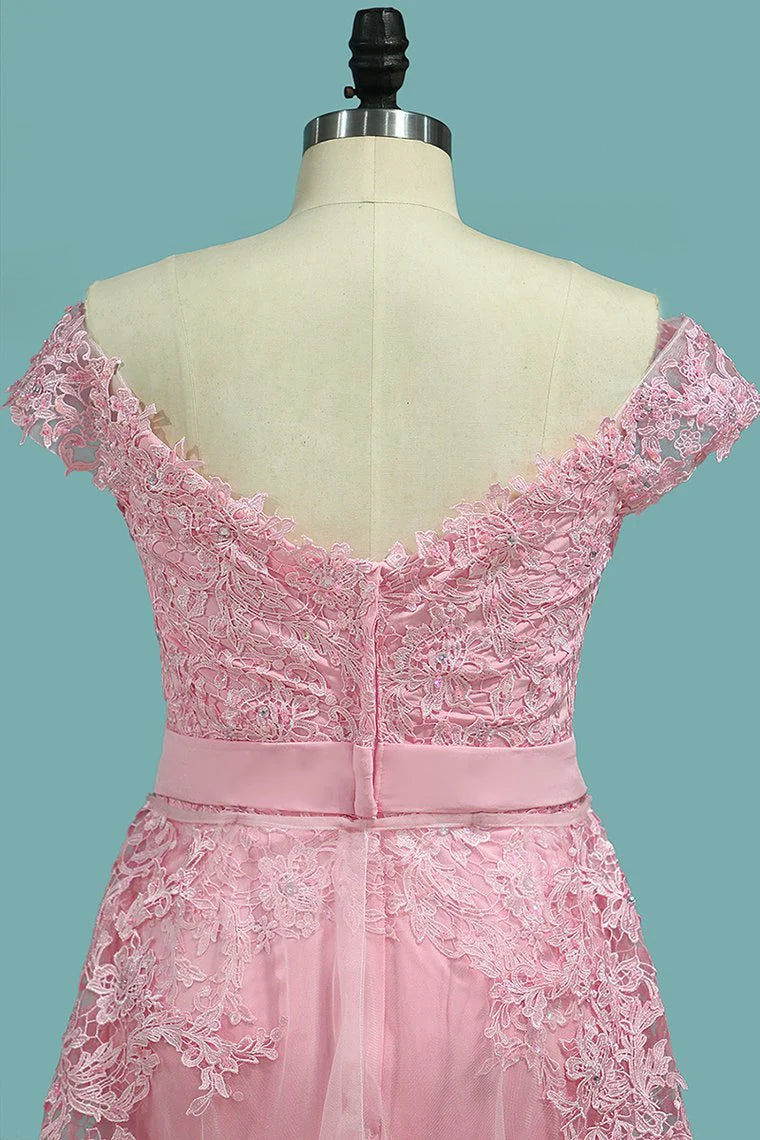 Party Dresses Spandex Zipper Up With Appliques