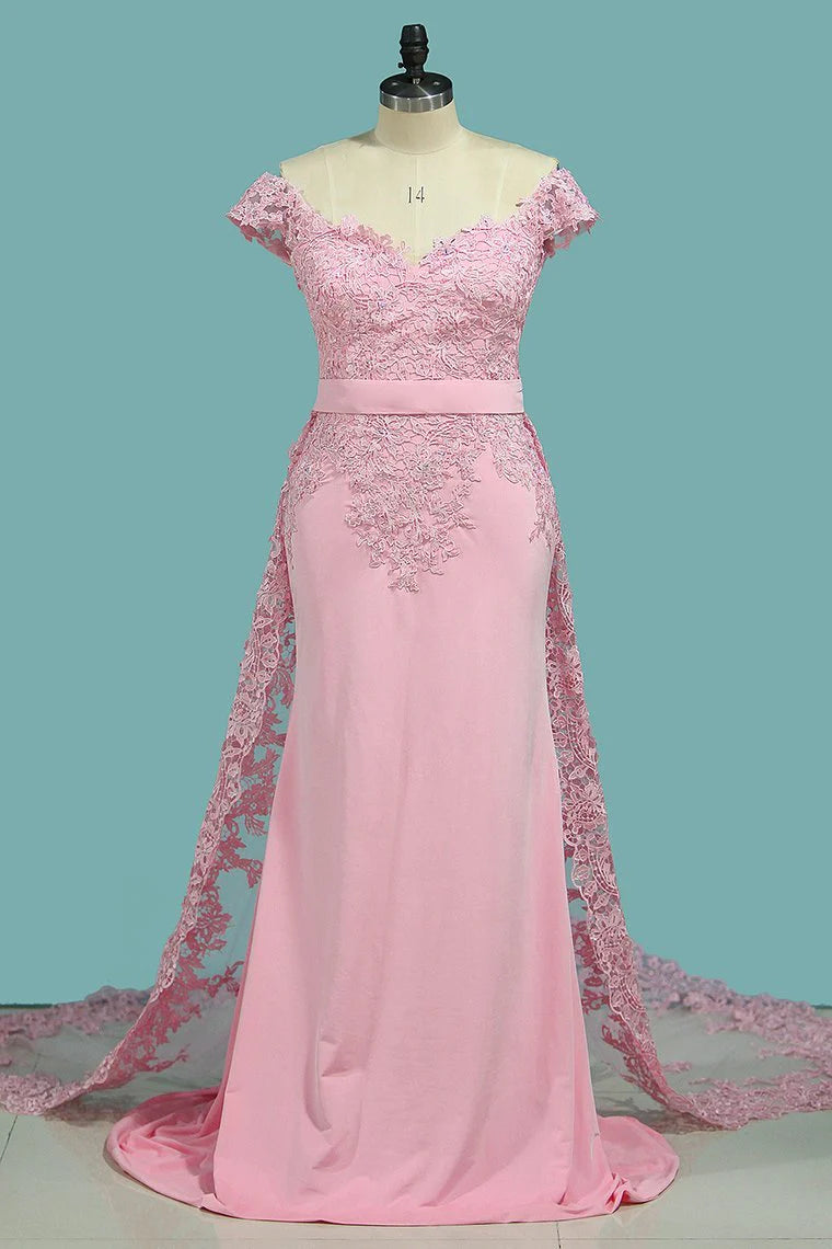 Party Dresses Spandex Zipper Up With Appliques