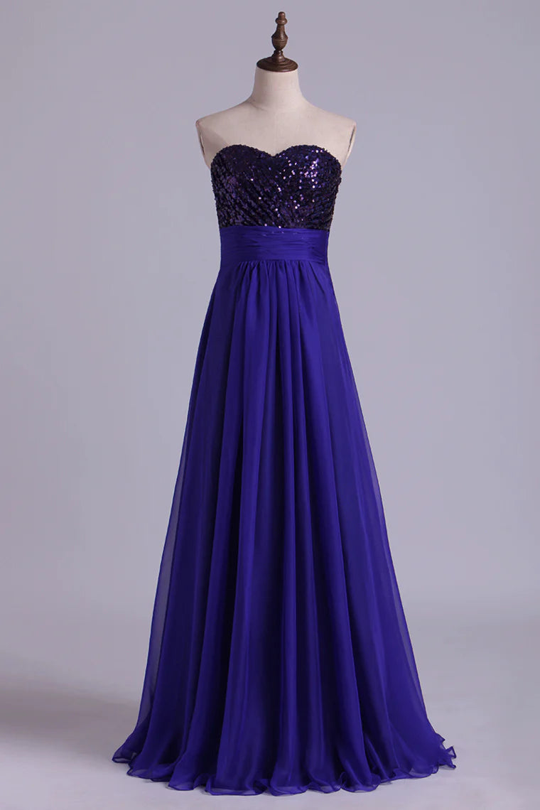 A Line Party Dress Beaded Bodice With Shirred Chiffon Skirt