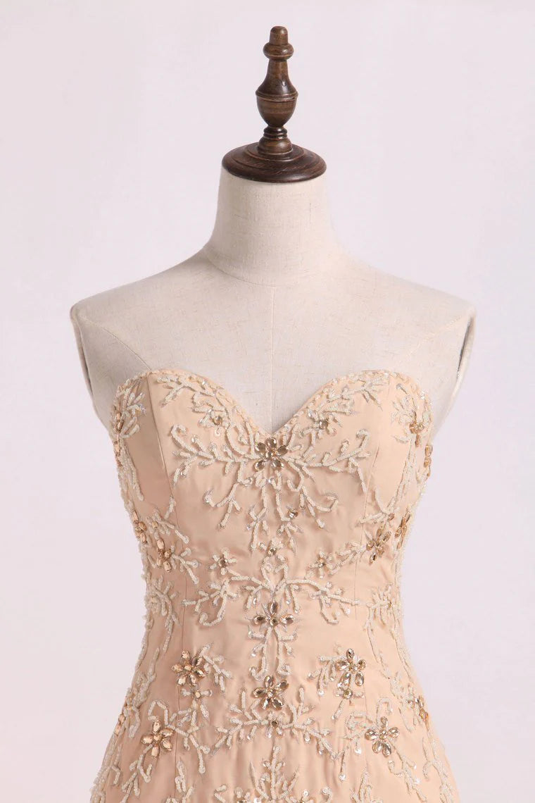 Party Dresses Mermaid/Trumpet With Beading