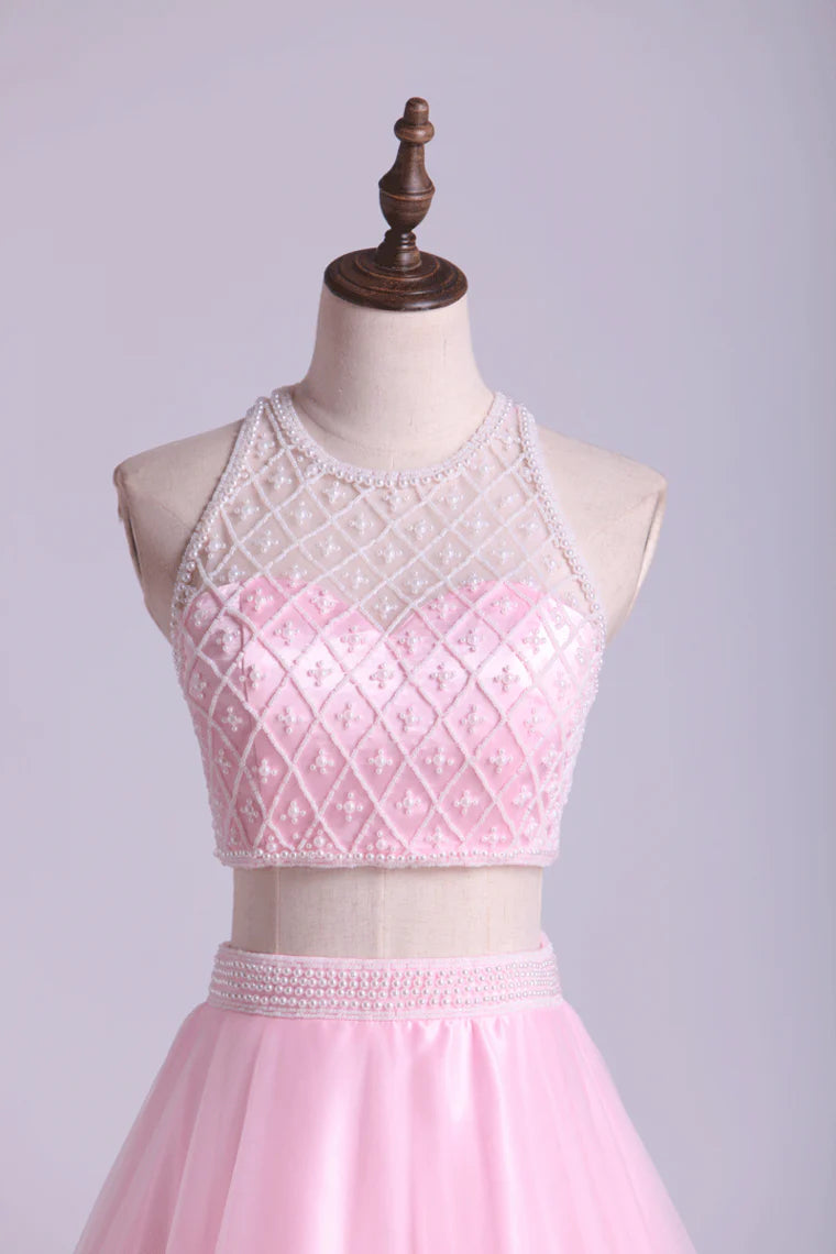 A Line Party Dresses Floor Length With Beads New