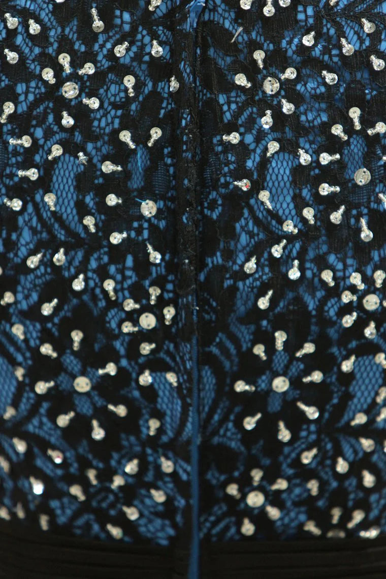 V Neck A Line Party Dress Embellished With Applique And Beads Floor Length Size 8